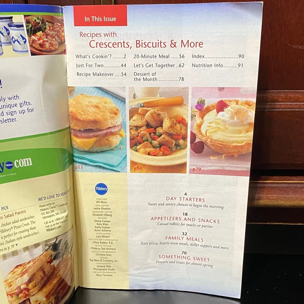 Pillsbury magazine cookbook Recipes four piece Collection